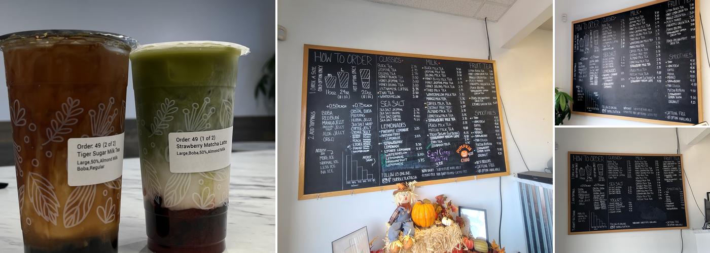 Cha Bubble Tea Menu