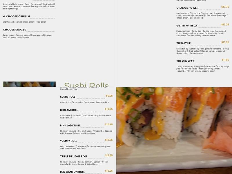 nooki Menu