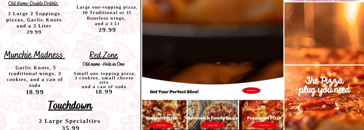 Stoner's Pizza Joint Menu