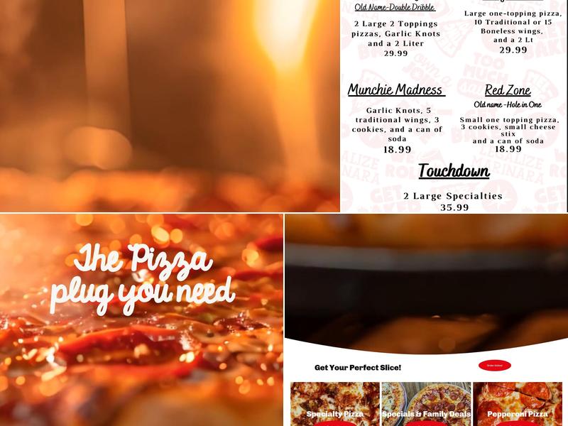 Stoner's Pizza Joint Menu