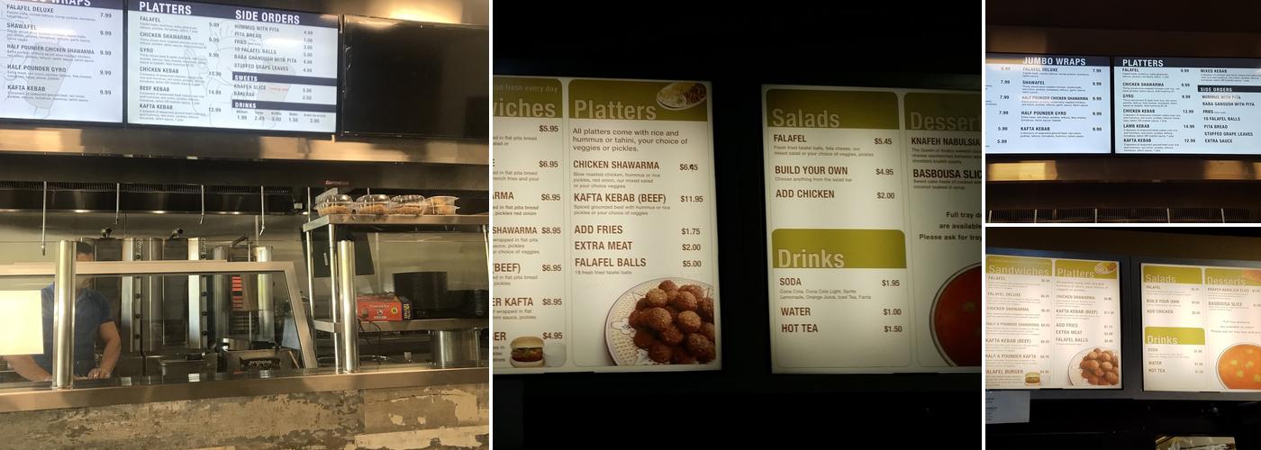 Falafel Express Menu
