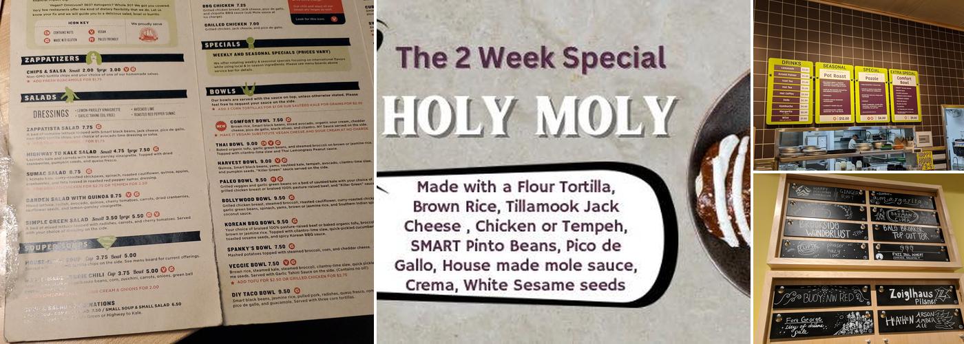 Laughing Planet Menu