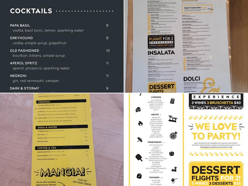 Basil & Board Menu