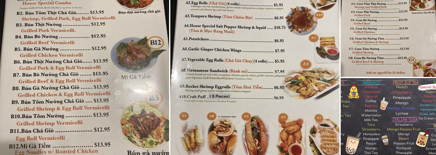 Pho Keizer Menu