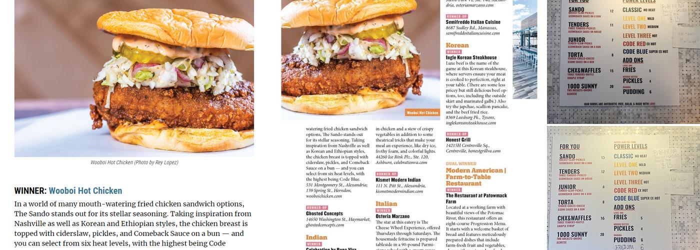 WOOBOI HOT CHICKEN Menu