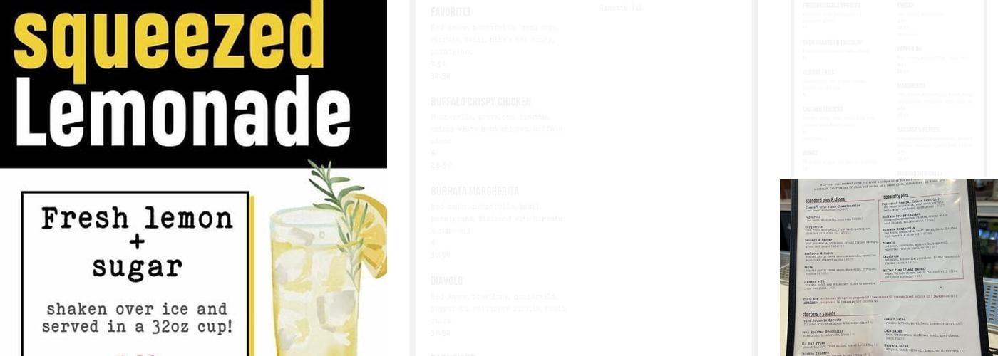 Andy's Pizza Tyson's/McLean Menu