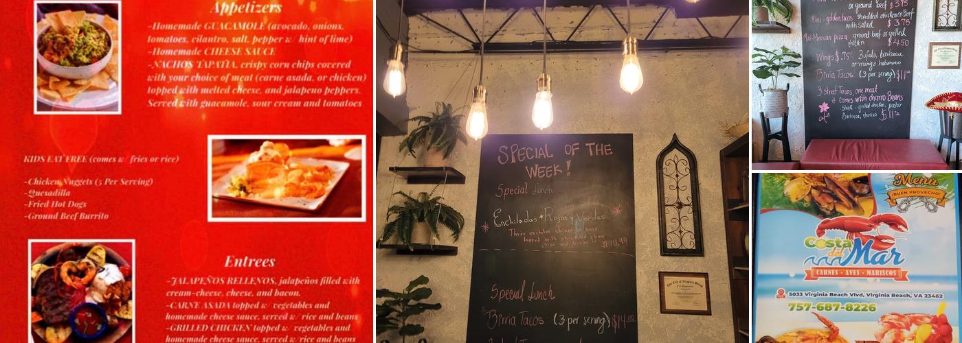 Las Tapatias Mexican Grill & Bar Menu