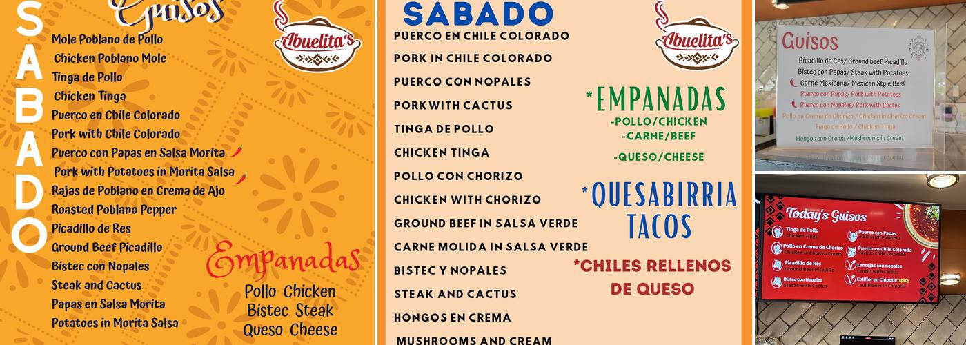 Abuelita's Menu