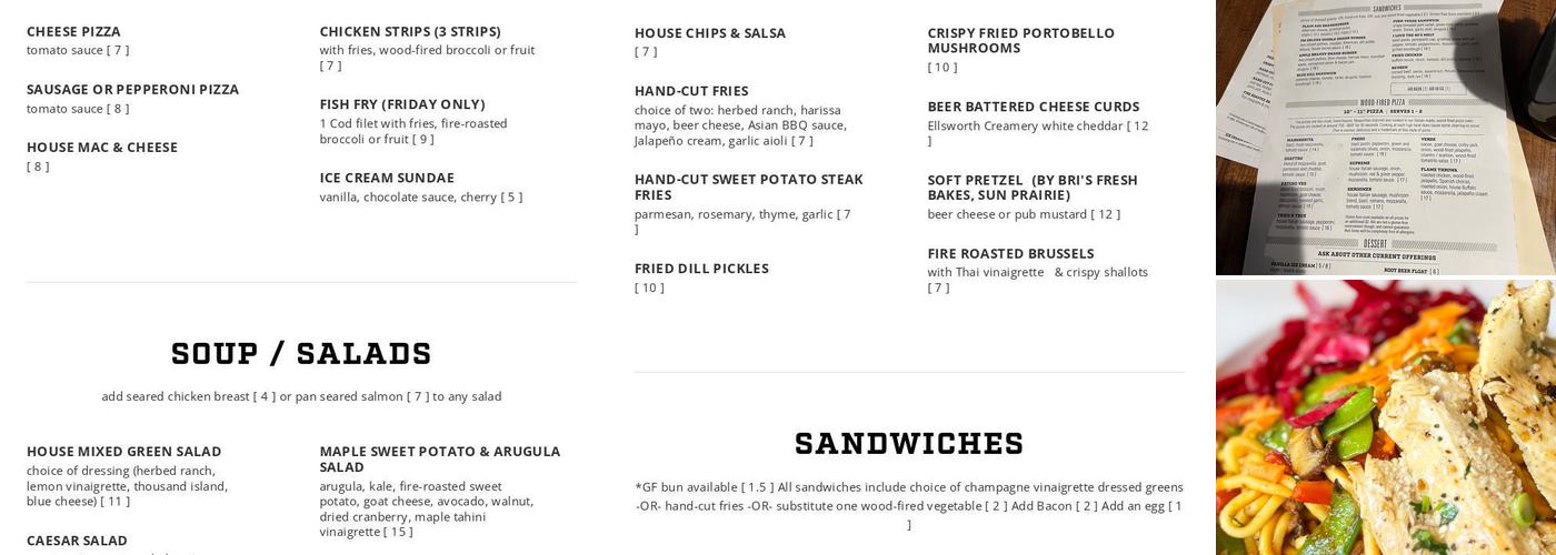 Full Mile Beer Company & Kitchen Menu