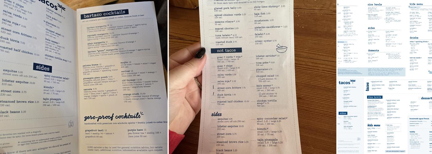 bartaco Menu