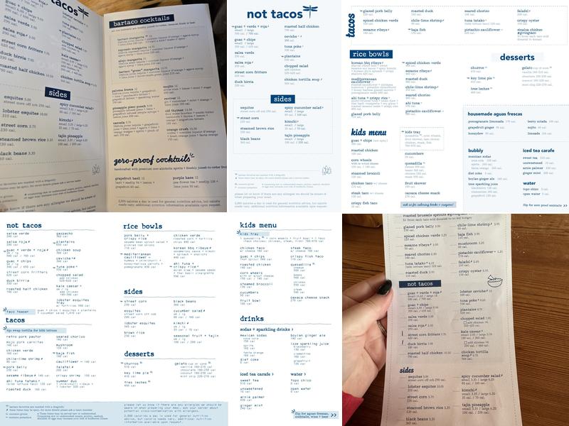bartaco Menu