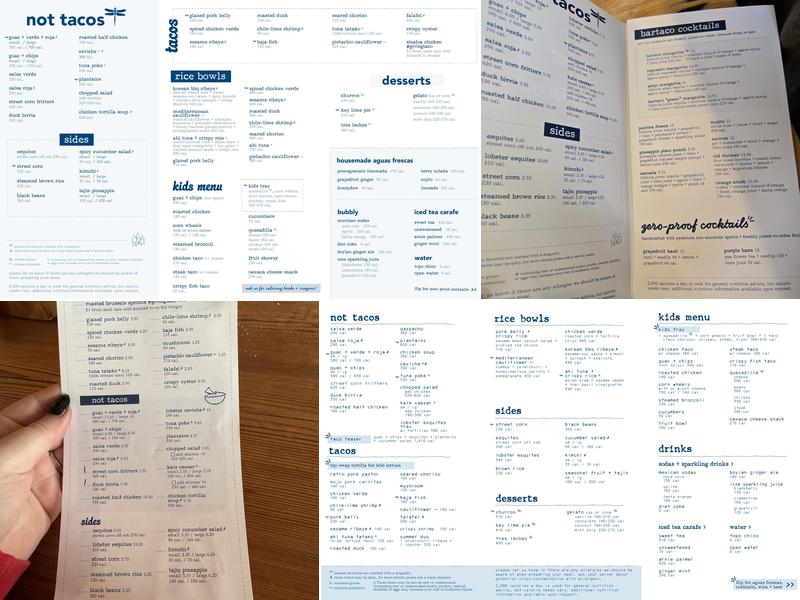 bartaco Menu