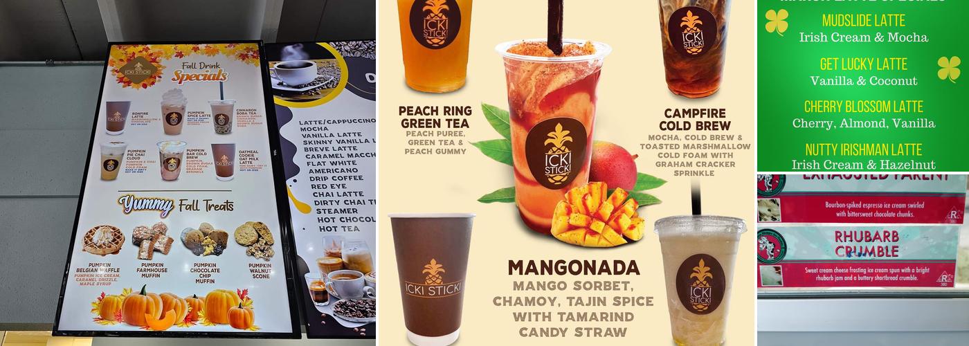 Icki Sticki Menu