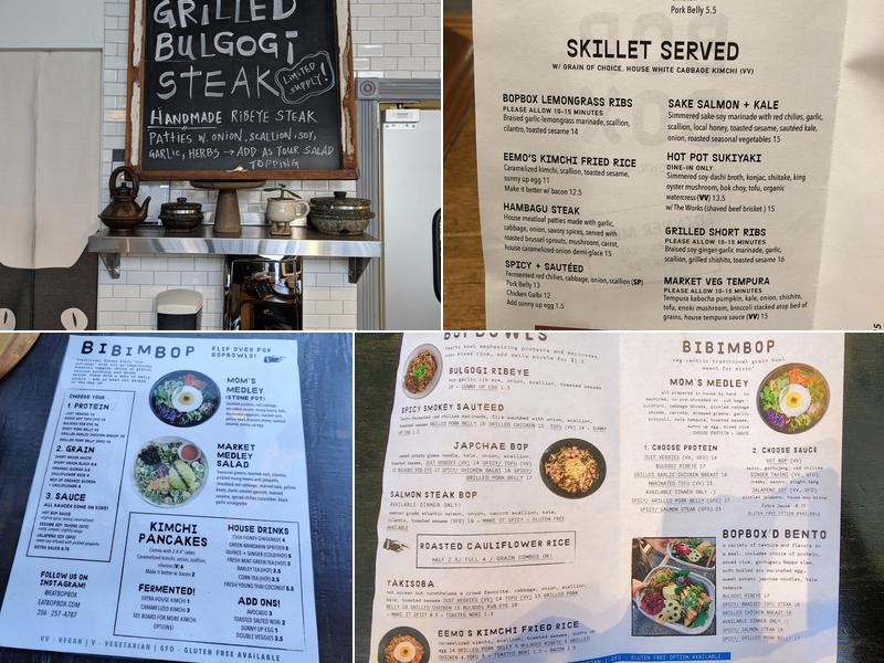 BOPBOX Menu