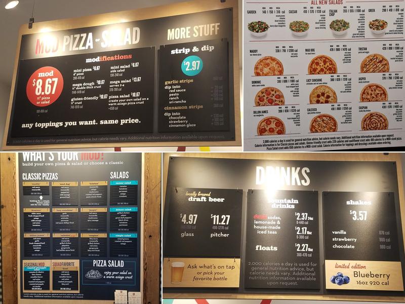 MOD Pizza Menu