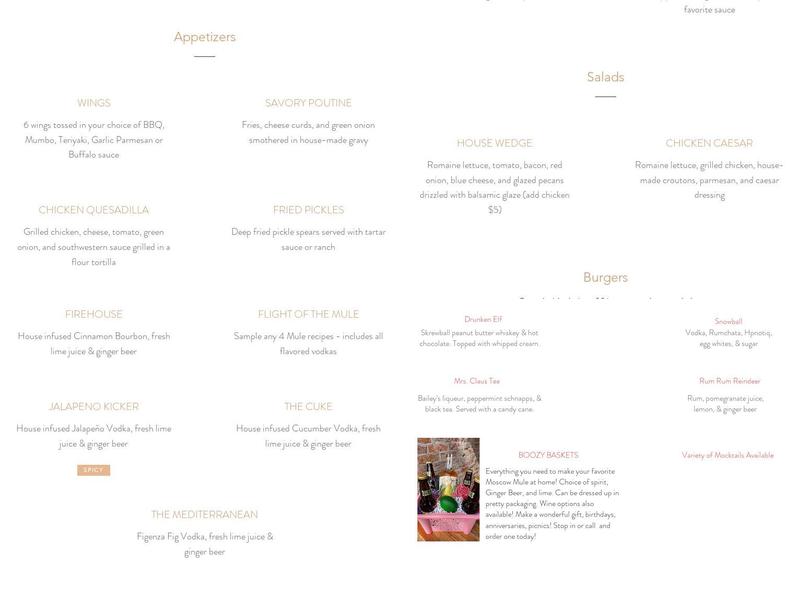 The Mule Menu