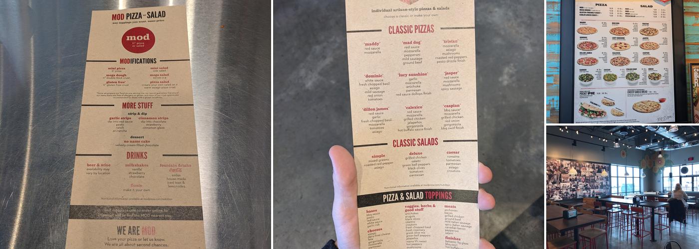 MOD Pizza Menu