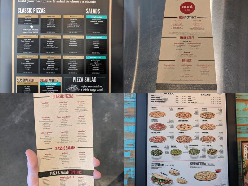 MOD Pizza Menu