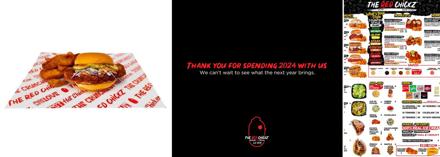 The Red Chickz Menu