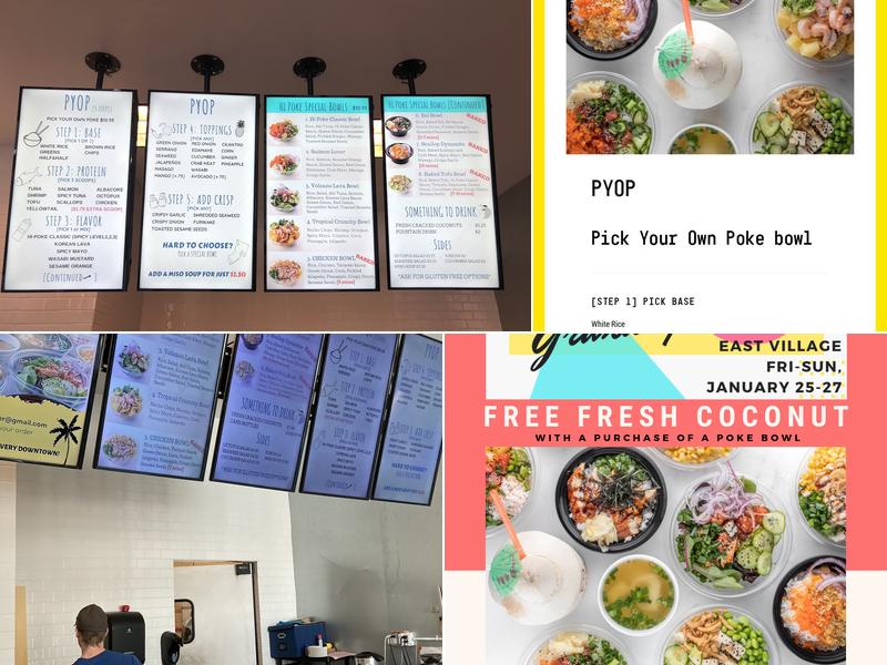 Hi Poke East Village Menu