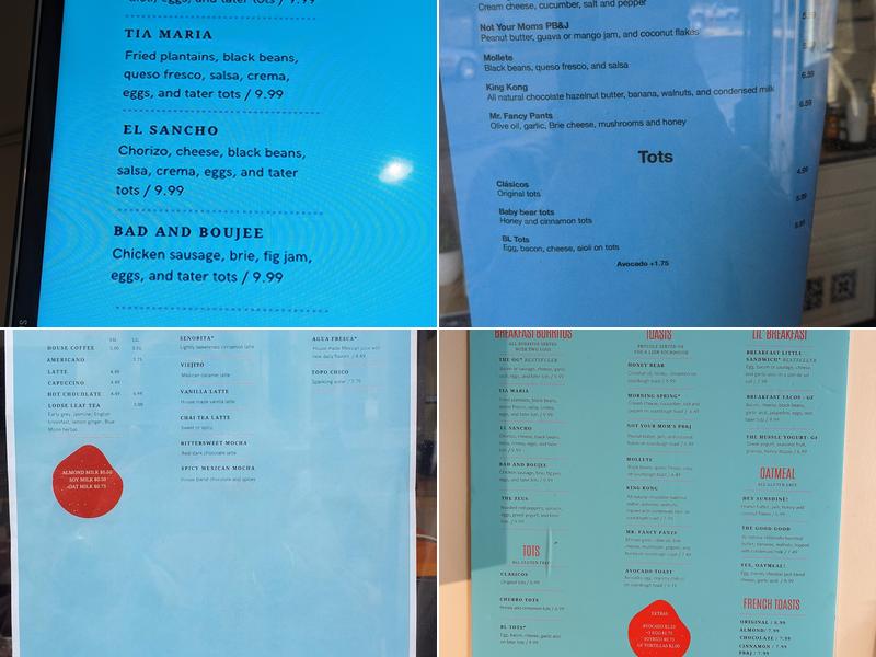 Breakfast Little Menu