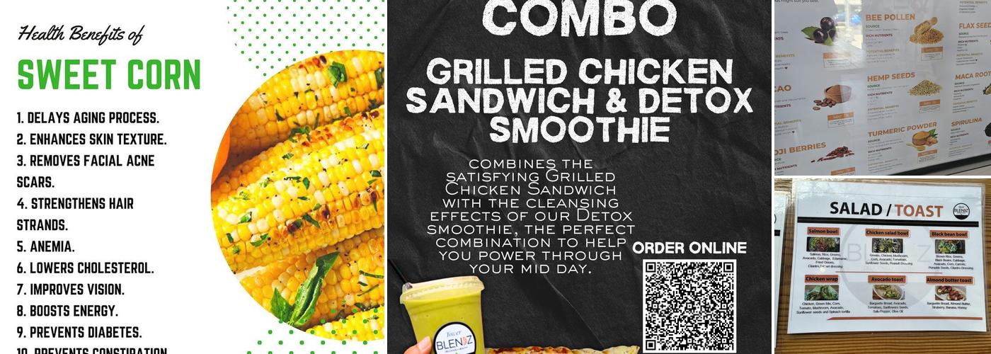 Tower Blendz Menu