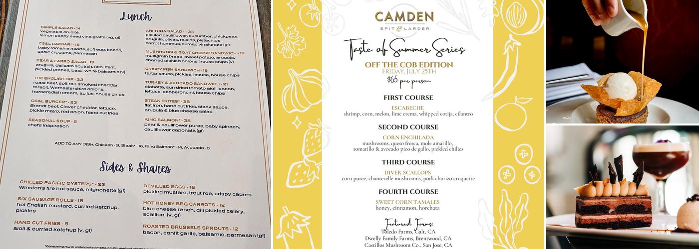 Camden Spit & Larder Menu