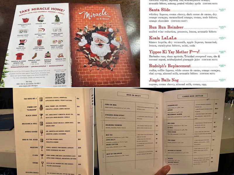 The Snug Menu