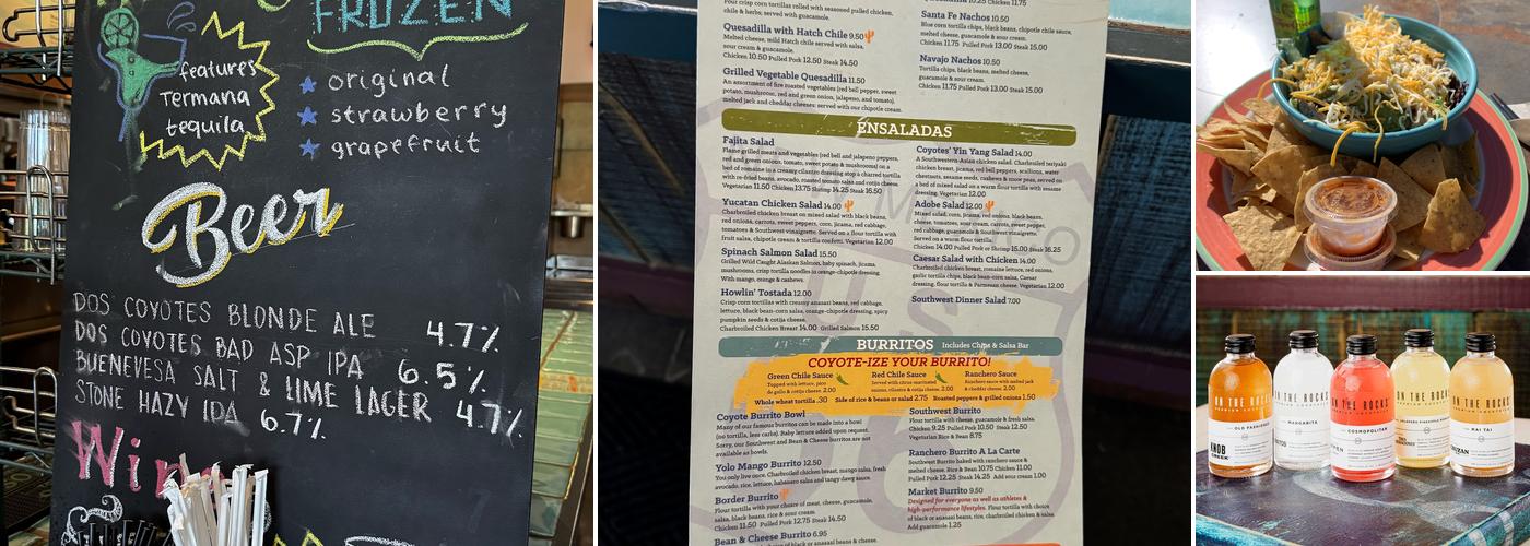 Dos Coyotes Border Cafe Menu