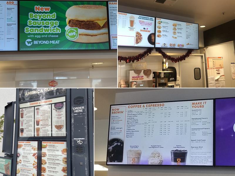 Dunkin' Menu