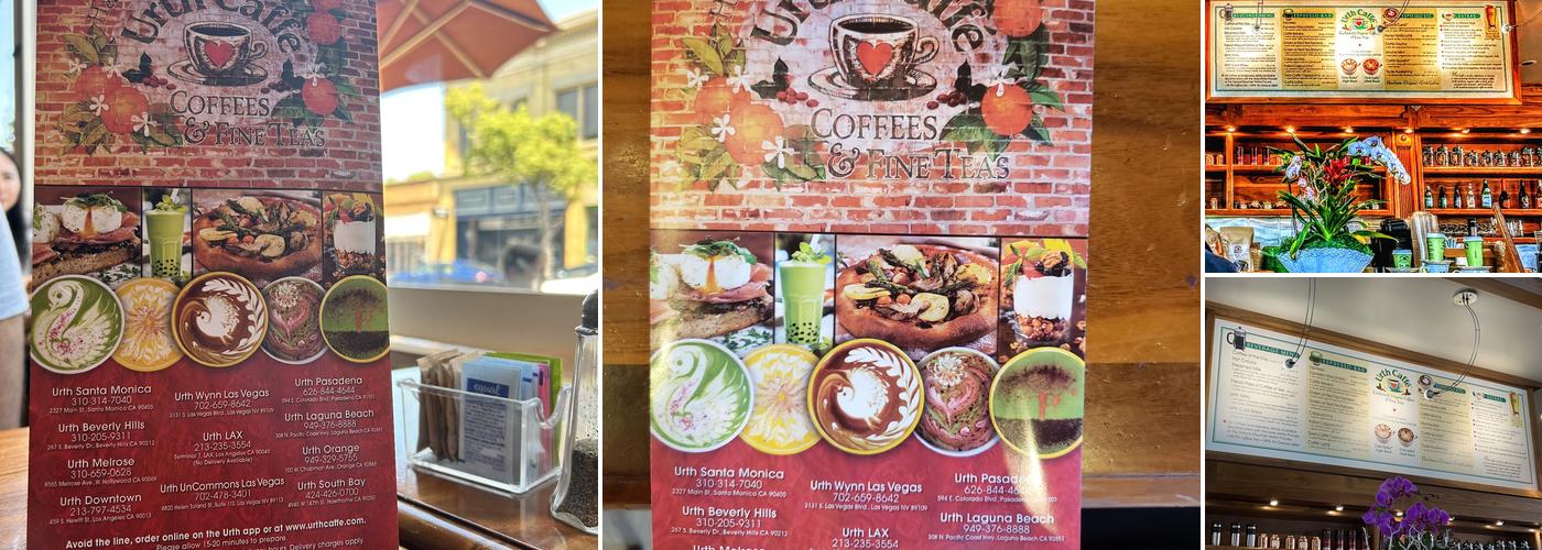 Urth Caffe Orange Menu