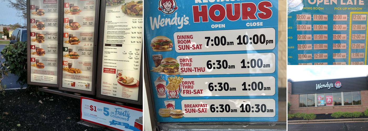 Wendy's Menu