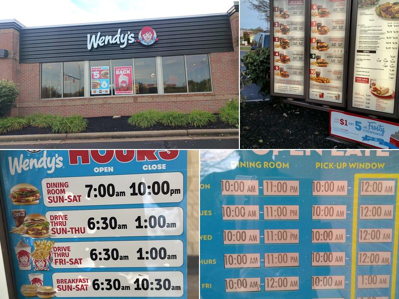 Wendy's Menu