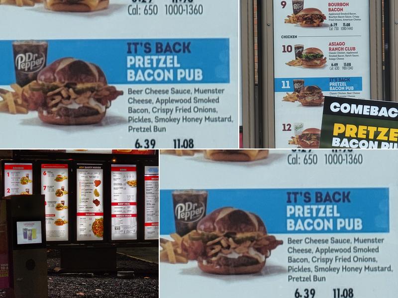 Wendy's Menu