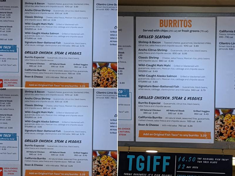 Blaze Pizza Menu