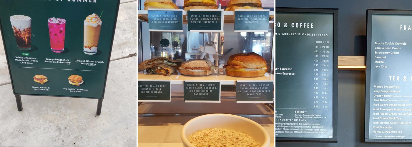 Starbucks Menu