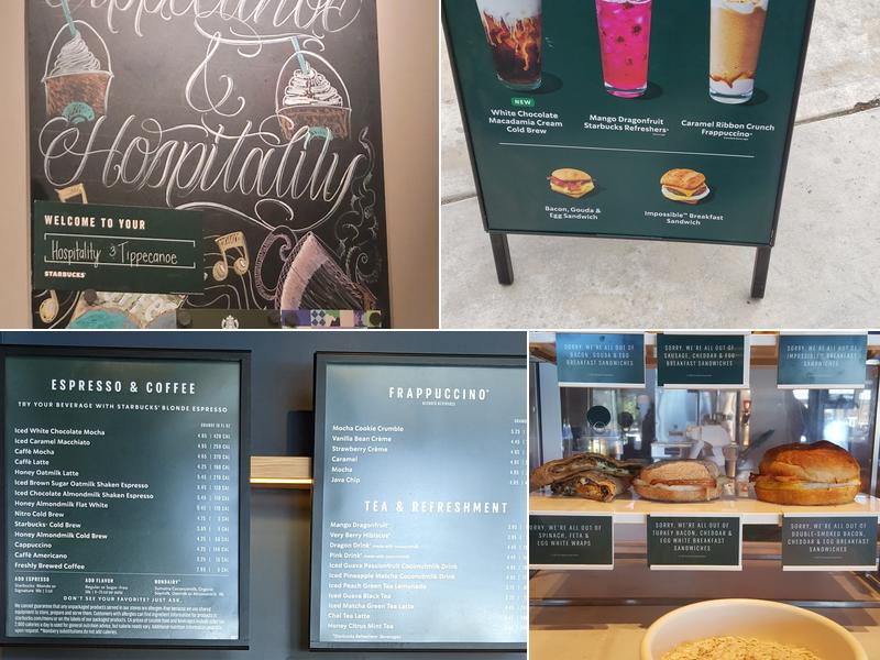 Starbucks Menu