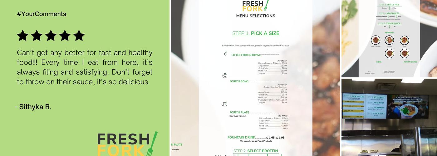 Fresh Fork Grill Menu