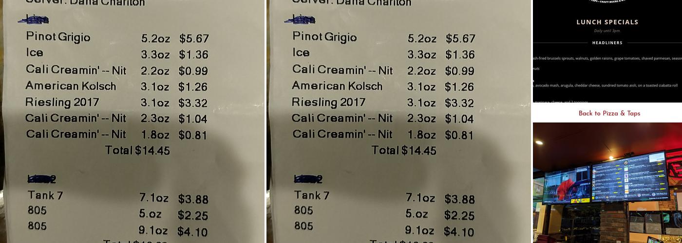 Tomato Joe's Pizza & Taps Menu