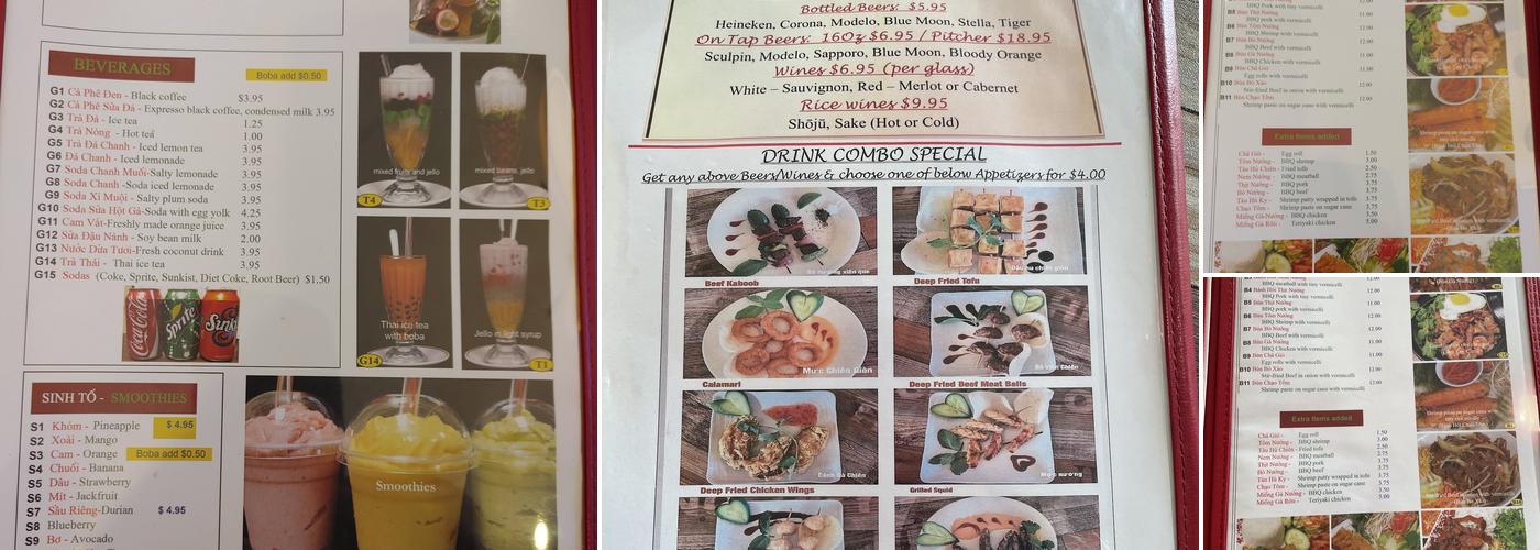 Pho Ha Grill & Bar Menu