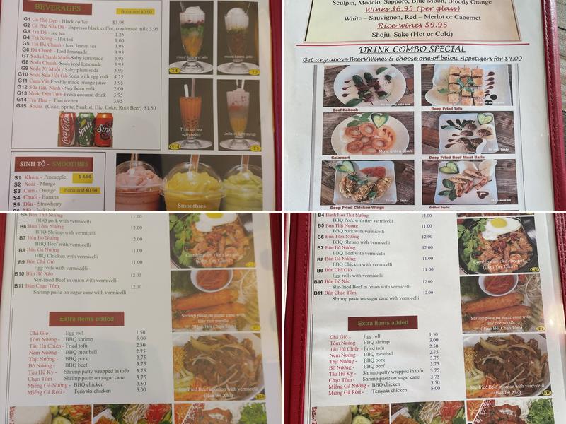 Pho Ha Grill & Bar Menu