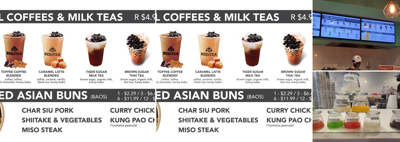 Bee & Tea Menu