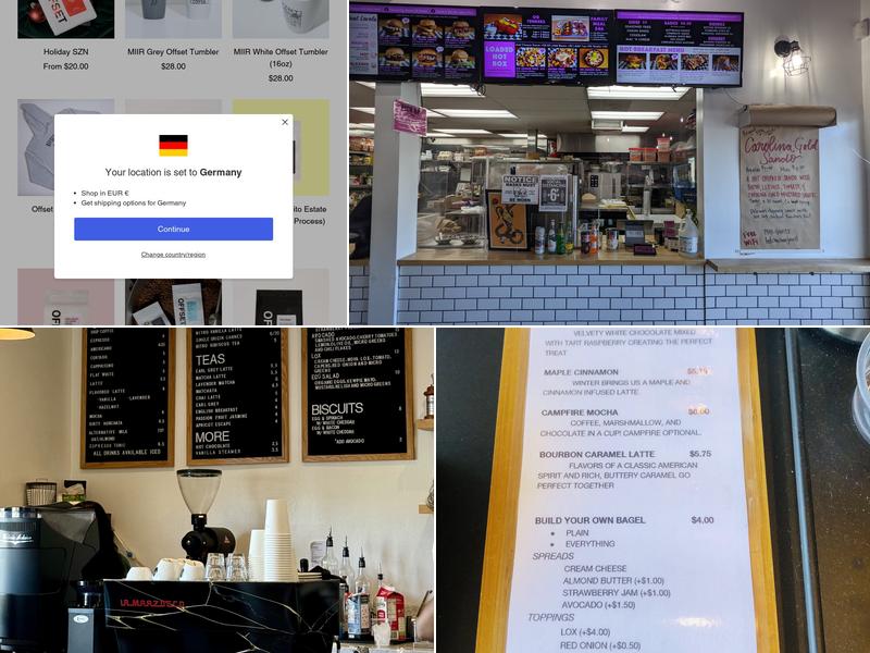 Offset Coffee Roasters Menu