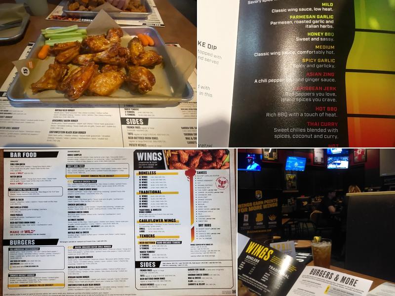 Buffalo Wild Wings Menu