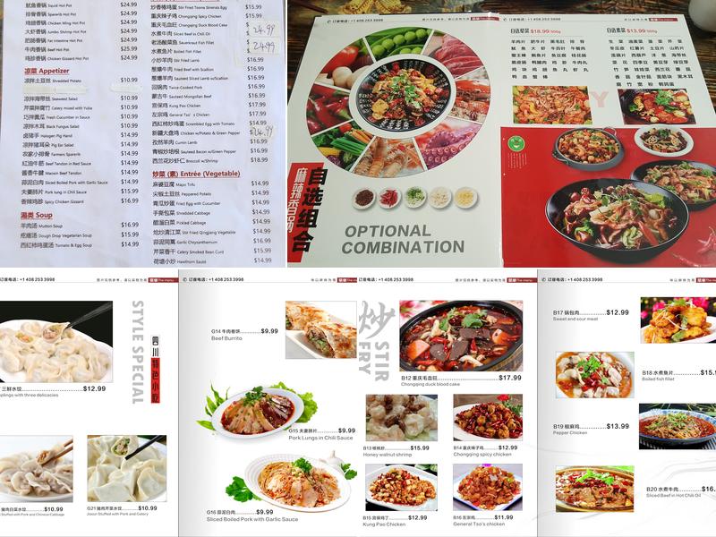 Bel Cool Tasty Pot Menu