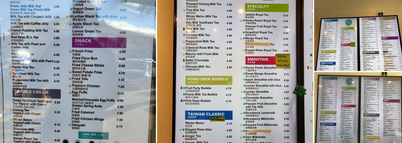T4 Menu