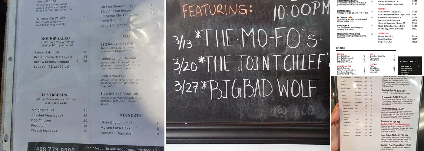 Off The Rails Brewing Co. Menu