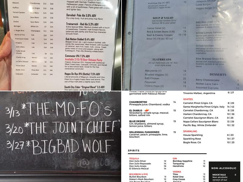 Off The Rails Brewing Co. Menu