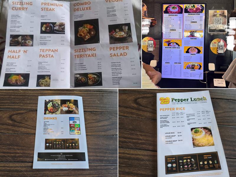 Pepper Lunch Menu