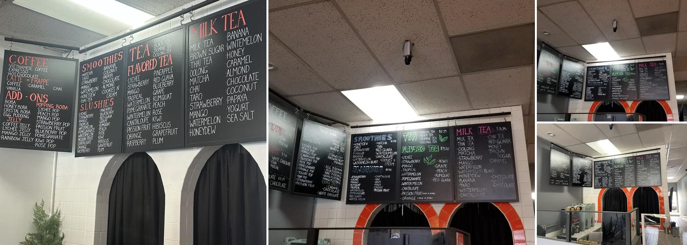 Buda Boba Menu